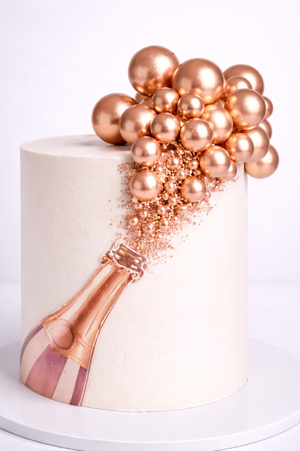 Champagne celebration cake