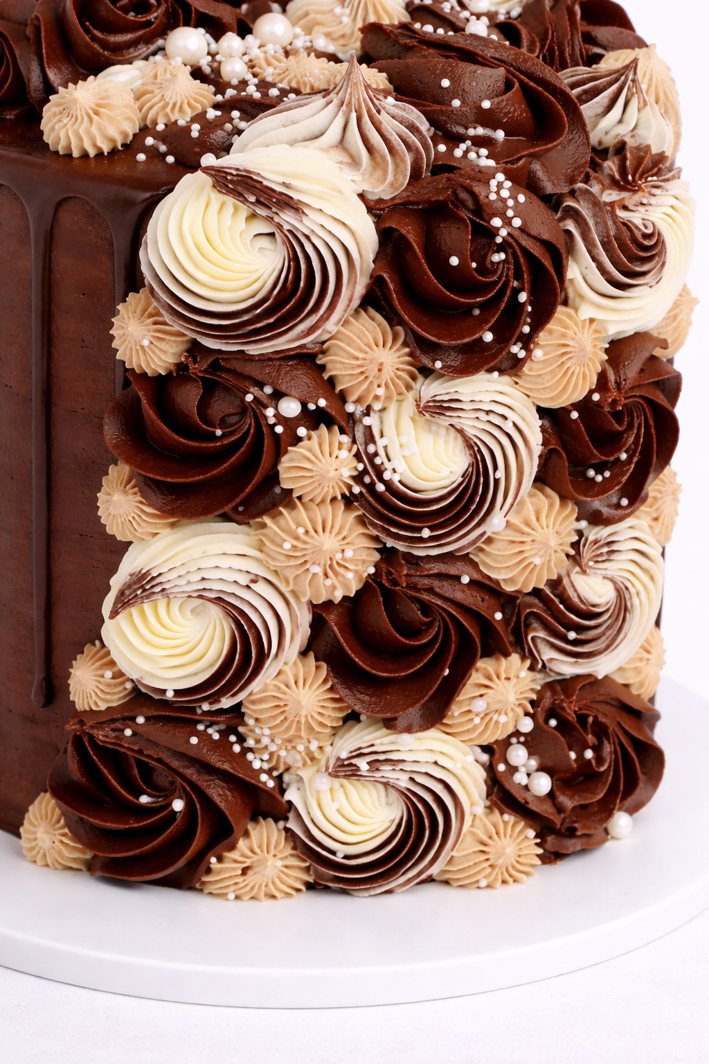 Chocolate drip cascade