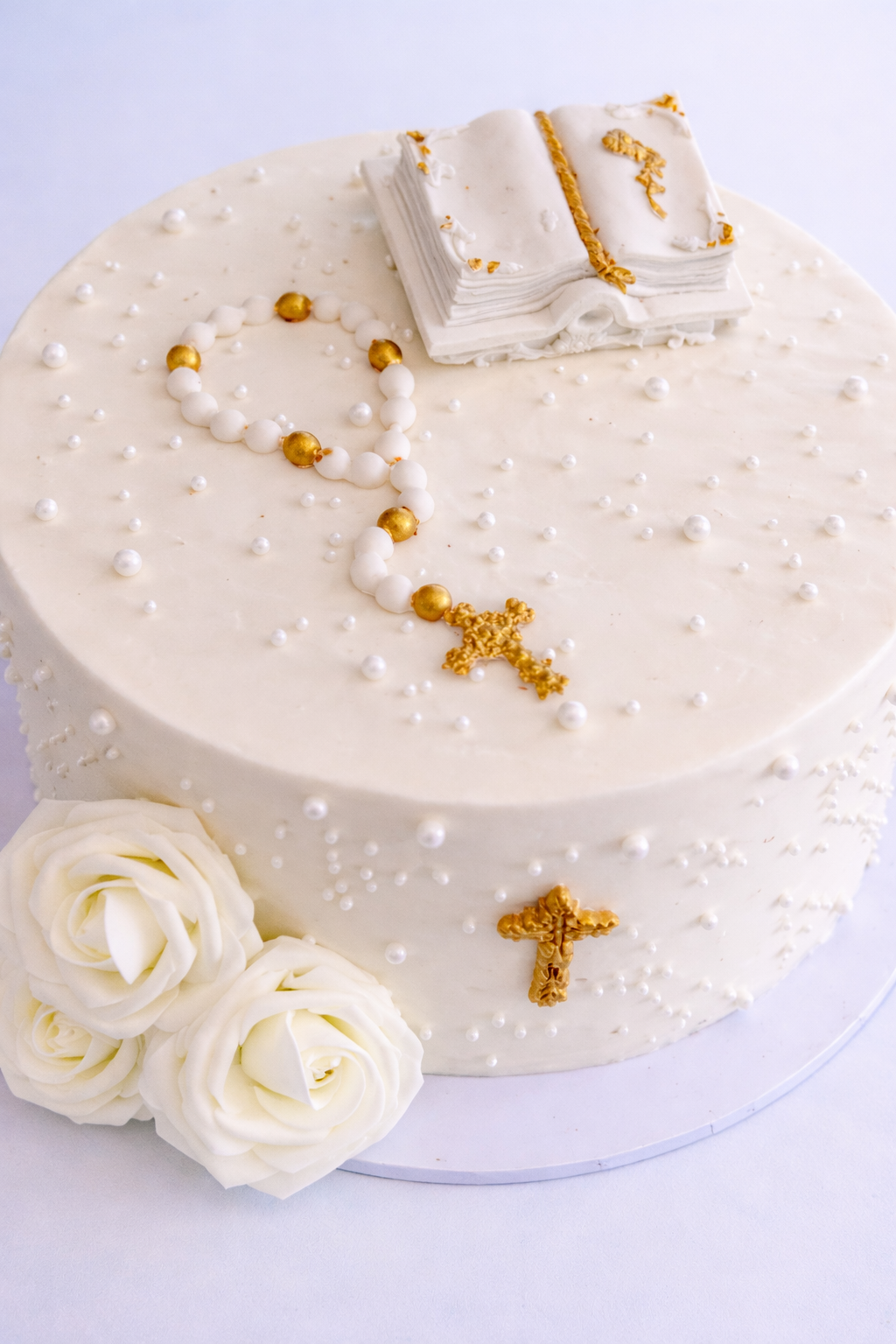 Bible and Comunion cake