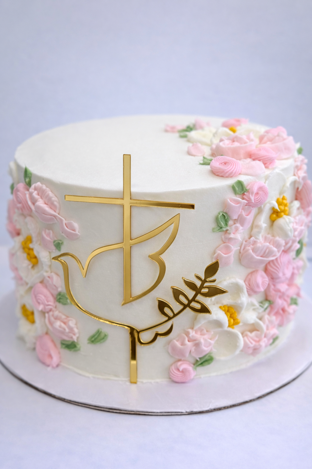 Flower dove cake
