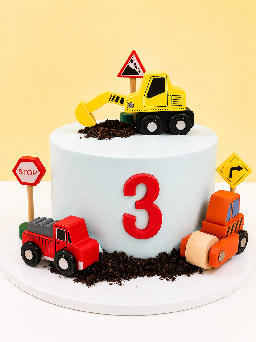 New - Construction Zone Birthday Cake