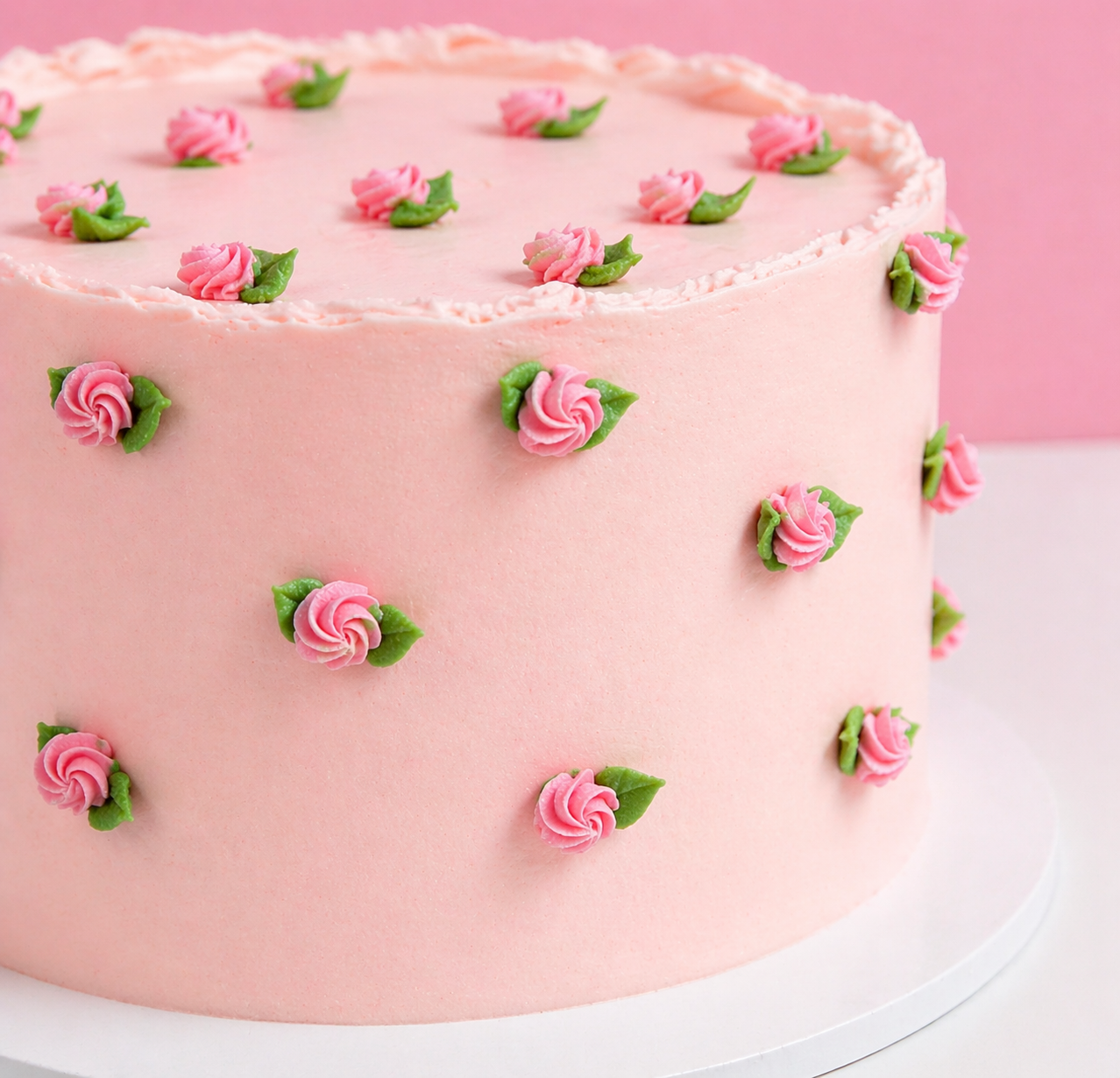 New - mini roses cake