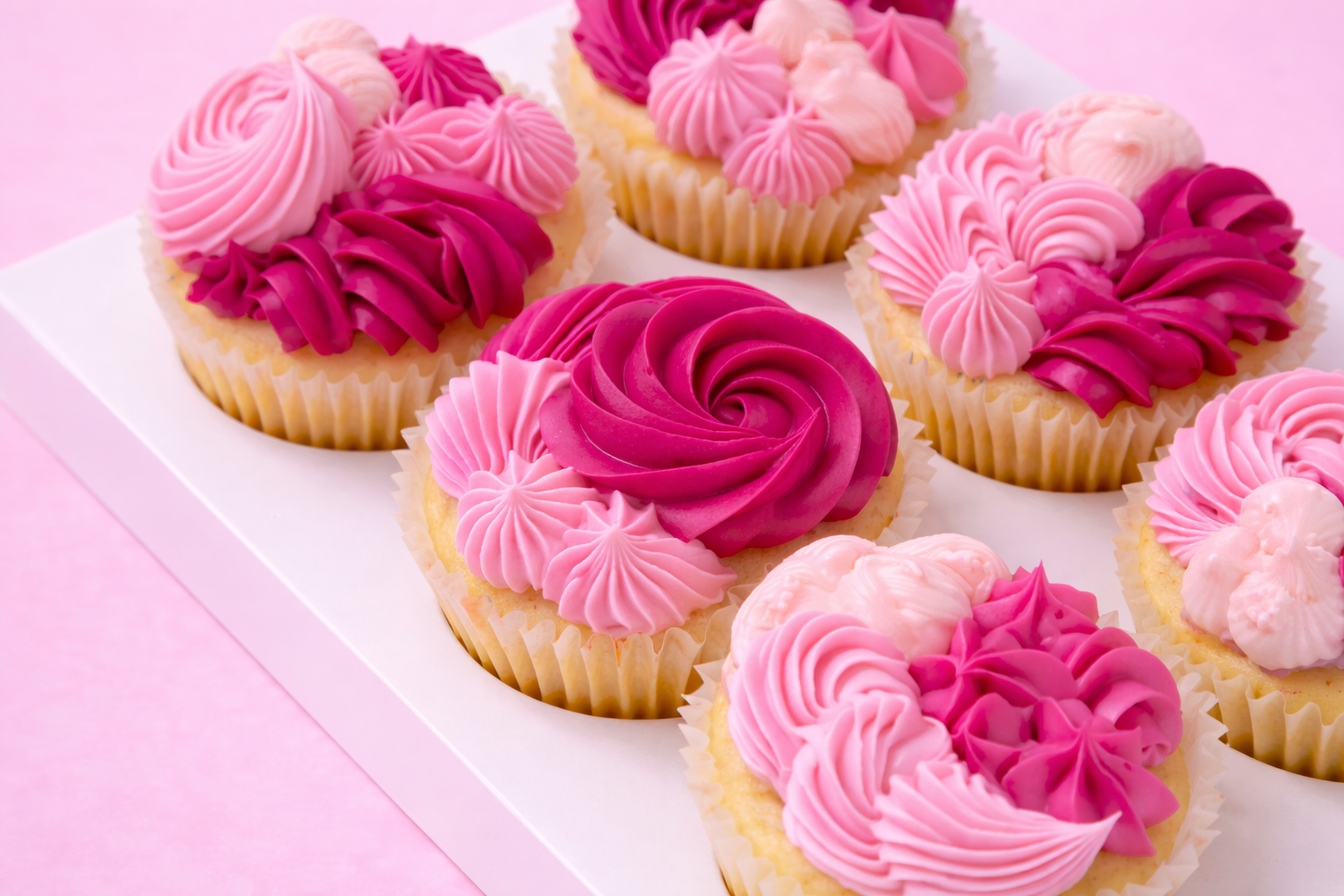 Pink cupcakes
