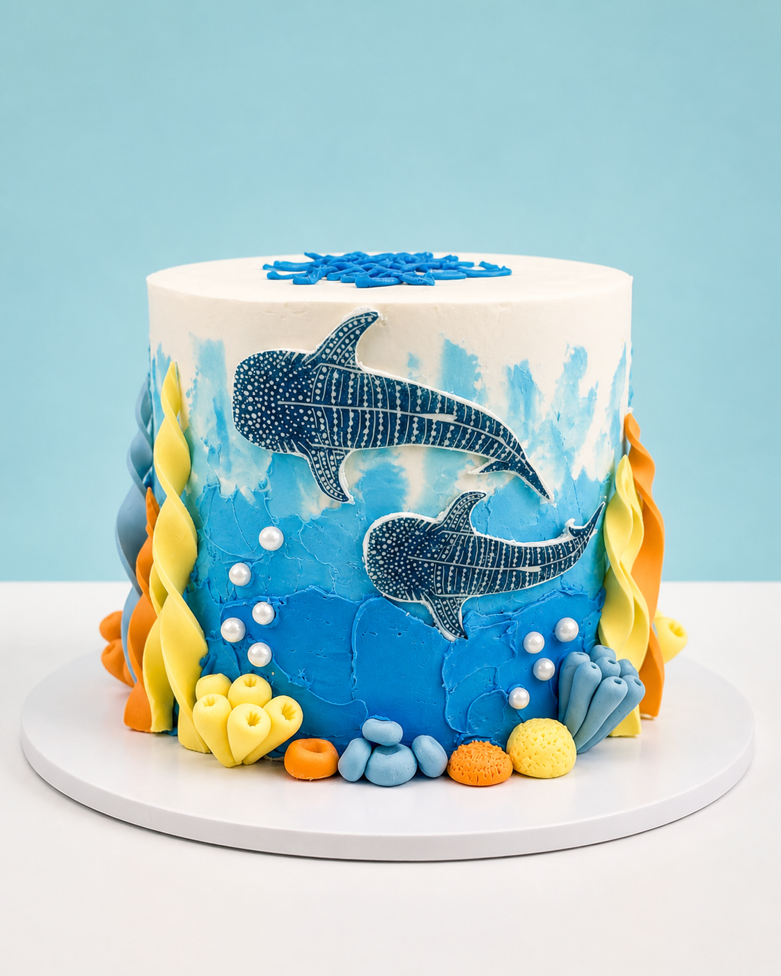 New - Whale Shark Ocean Cake