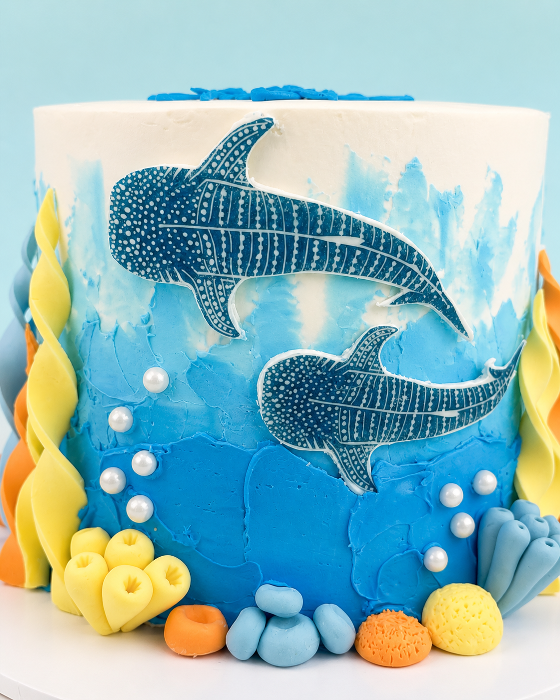 New - Whale Shark Ocean Cake